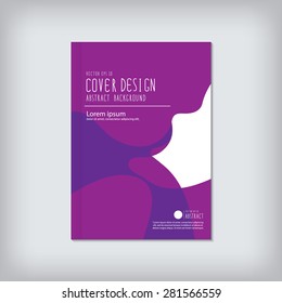 Vector, Cover design with colorful or abstract background design.