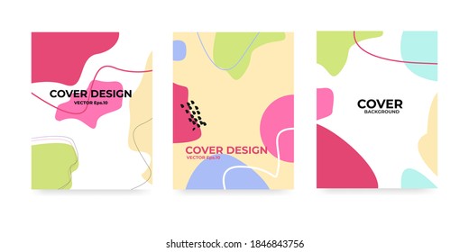 Vector cover design combination of geometric abstract, simple cover suitable for your online and offline business.eps 10