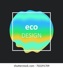 Vector cover design with fluid colors.Liquid trendy bright shapes composition.Futuristic digital illustration design.Templates for posters, banners, covers, flyers, presentations, and reports.