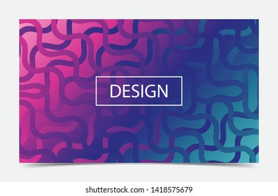Vector cover design geometric background template