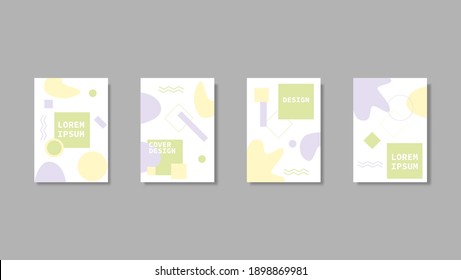 Diseño de portada de vectores para portátiles, folletos, volantes y otros