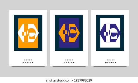 Diseño de portada vectorial para portátiles, volantes, medios sociales y otros.ilustración vectorial, EPS 10.