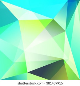 Vector cover design with polygons and colorful lowpoly elements