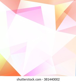Vector cover design with polygons and colorful lowpoly elements