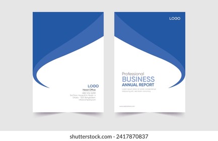 vector cover design professional business annual report, corporate annual report cover