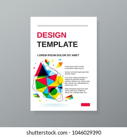 Vector cover design template