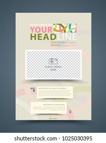 Vector cover design template, Can use for flyer, brochure, annual report, magazine, book, poster, printing press and web presentation. Vector illustration. layout A4 size.