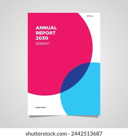 Vector Cover Design-Vorlage Corporate Business Jahresbericht