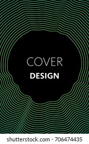 Vector cover design template in trendy bright liquid gradient colors with abstract fluid shapes, paint splashes, ink drops and copy space for text - banner, cover and background.Digital Illustration 