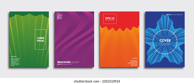 Vector cover designs. Future Poster template. Smartphone modern background set.