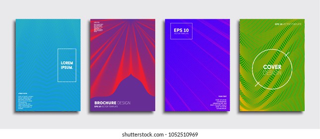 Vector cover designs. Future Poster template. Smartphone modern background set.