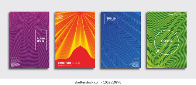 Vector cover designs. Future Poster template. Smartphone modern background set.