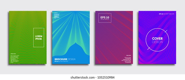 Vector cover designs. Future Poster template. Smartphone modern background set.