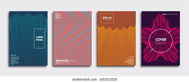 Vector cover designs. Future Poster template. Smartphone modern background set.
