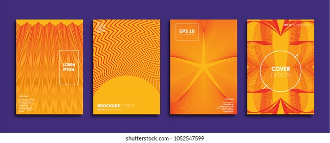 Vector cover designs. Future Poster template. Smartphone modern background set.