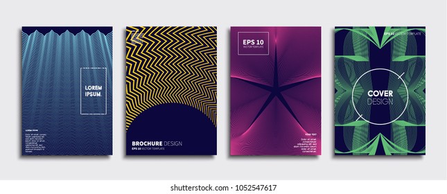 Vector cover designs. Future Poster template. Smartphone modern background set.