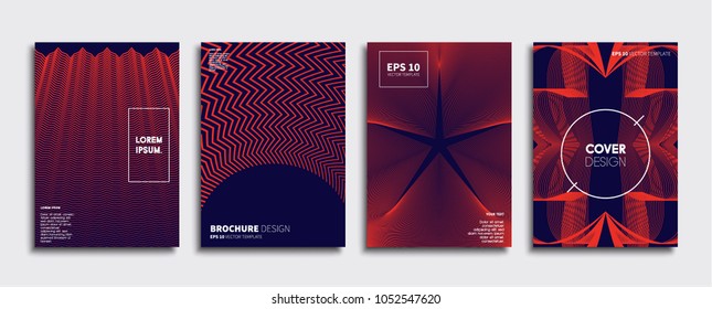 Vector cover designs. Future Poster template. Smartphone modern background set.