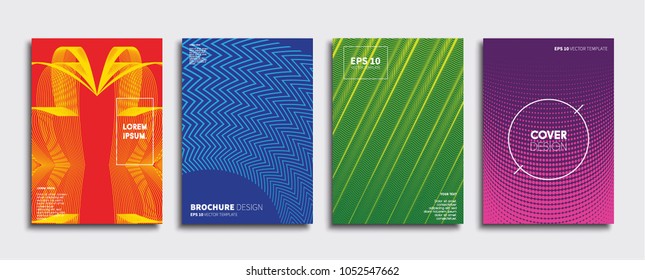Vector cover designs. Future Poster template. Smartphone modern background set.