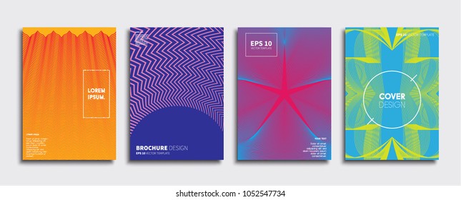 Vector cover designs. Future Poster template. Smartphone modern background set.