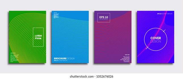 Vector cover designs. Future Poster template. Smartphone modern background set.