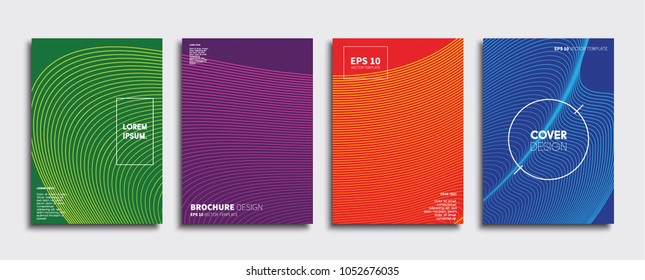 Vector cover designs. Future Poster template. Smartphone modern background set.