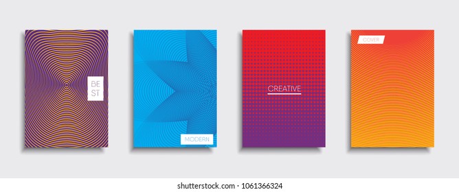 Vector cover designs. Future Poster template. Smartphone modern background set.