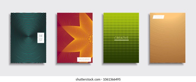 Vector cover designs. Future Poster template. Smartphone modern background set.
