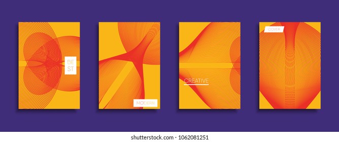 Vector cover designs. Future Poster template. Smartphone modern background set.