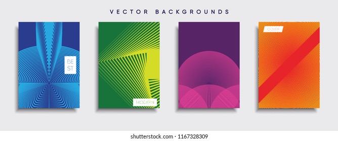 Vector cover designs. Future Poster template. Smartphone modern background set.