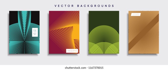 Vector cover designs. Future Poster template. Smartphone modern background set.