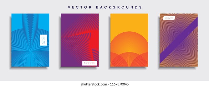 Vector cover designs. Future Poster template. Smartphone modern background set.