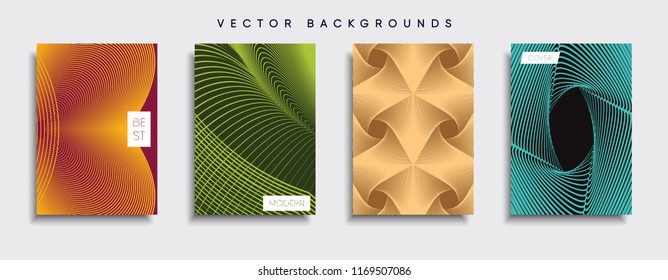 Vector cover designs. Future Poster template. Smartphone modern background set.