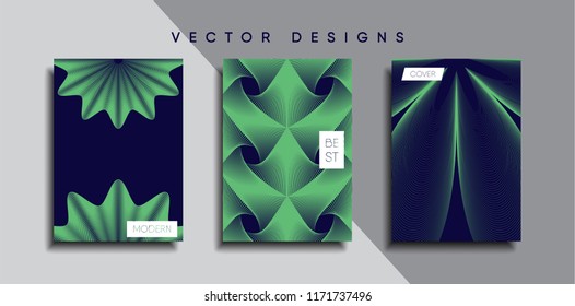 Vector cover designs. Future Poster template. Smartphone modern background set.