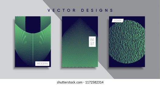 Vector cover designs. Future Poster template. Smartphone modern background set.