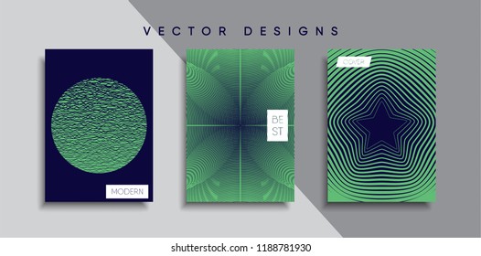 Vector cover designs. Future Poster template. Smartphone modern background set.