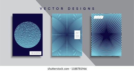 Vector cover designs. Future Poster template. Smartphone modern background set.