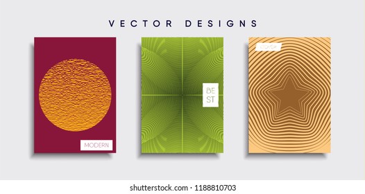 Vector cover designs. Future Poster template. Smartphone modern background set.