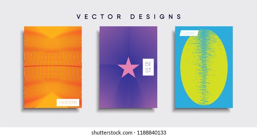 Vector cover designs. Future Poster template. Smartphone modern background set.