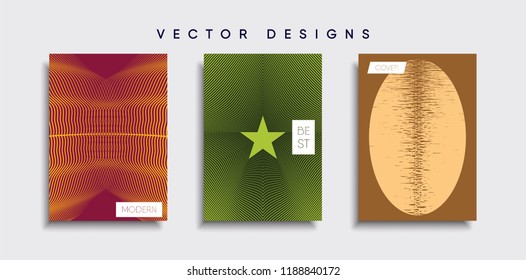 Vector cover designs. Future Poster template. Smartphone modern background set.