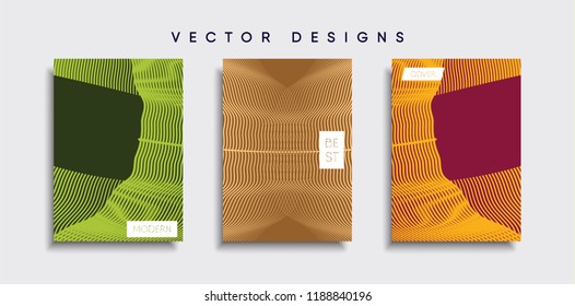 Vector cover designs. Future Poster template. Smartphone modern background set.