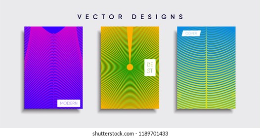 Vector cover designs. Future Poster template. Smartphone modern background set.
