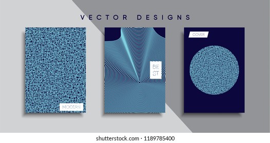 Vector cover designs. Future Poster template. Smartphone modern background set.