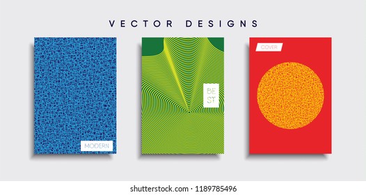 Vector cover designs. Future Poster template. Smartphone modern background set.