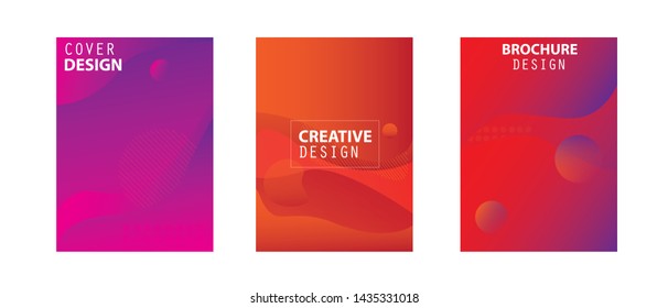 Vector cover designs. Modern abstract covers layout design template. Futuristic posters, banners and cover designs. Vector illustration