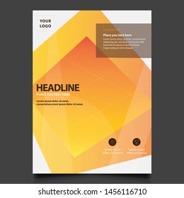 vector of cover flyer design template