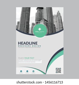 vector of cover flyer design template