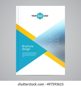 Vector cover template. Annual report, flyer, banner, poster, brochure cover design.