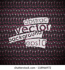 Vector cover template with mosaic background.