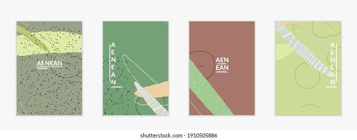 Plantilla de cubierta vectorial con formas variadas o tornillos dibujados a mano con textura. Diseño de líneas y formas onduladas a rayas. Resumen de fondo hipster de estilo plano. Patrón de arte moderno.