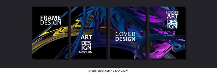 Vector cover for text. Abstract colorful fluid background with gradient color. Applicable for design cover, presentation, invitation, flyer, annual report, poster and business card, desing packaging